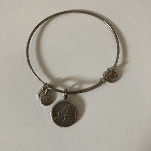 Alex and Ani Monogram 'A' Bangle/Bracelet Silver